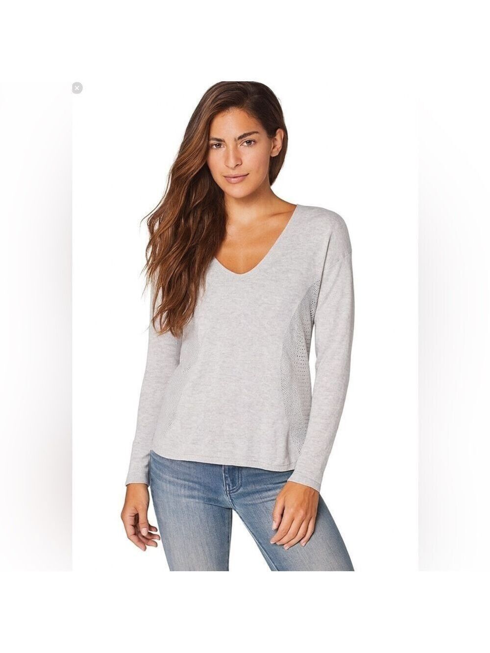 LULULEMON ATHLETICA Still Movement Long Sleeve Sweater Heathered Nimbus Grey 4